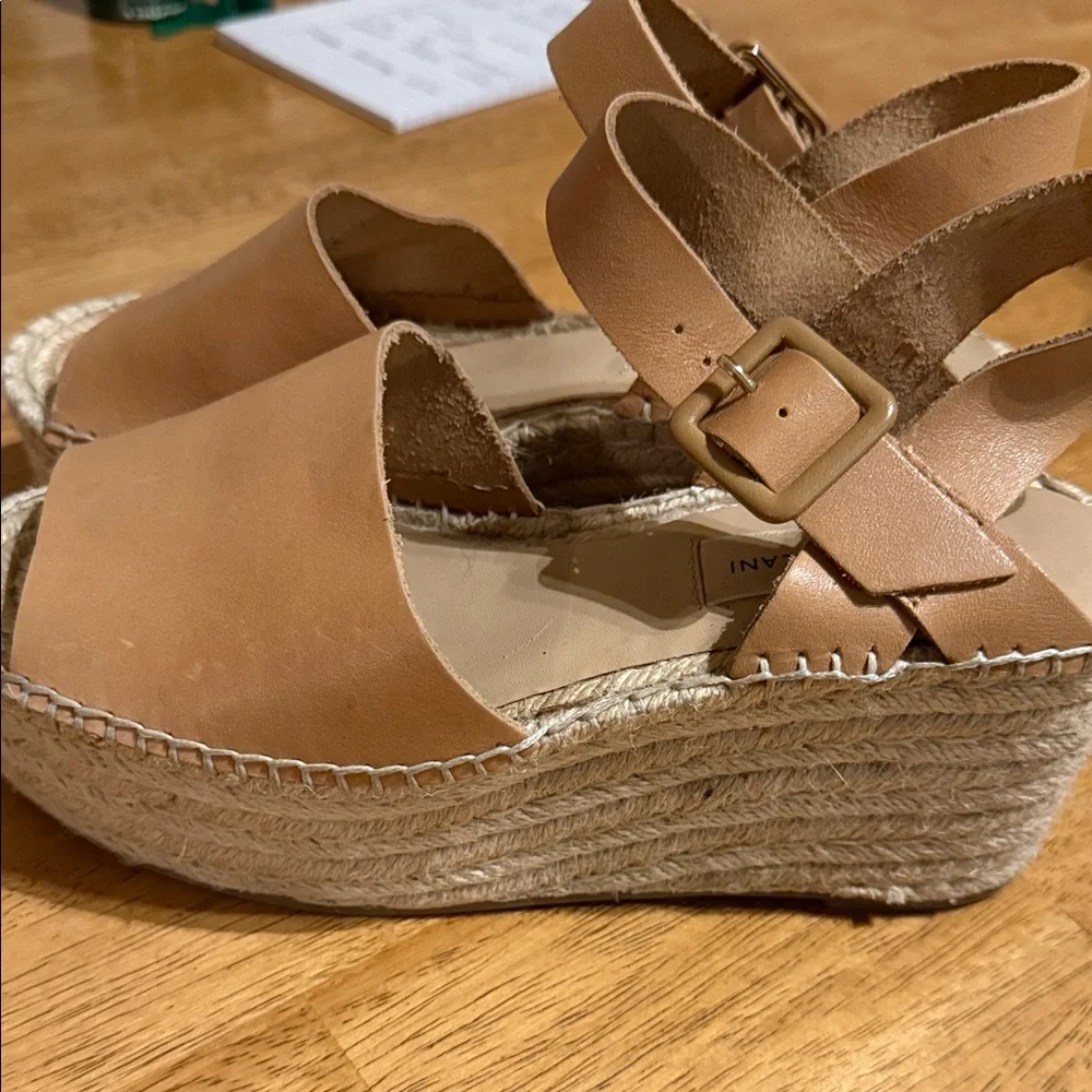 ANTONIO MELANI Light Brown Espadrille Sandals